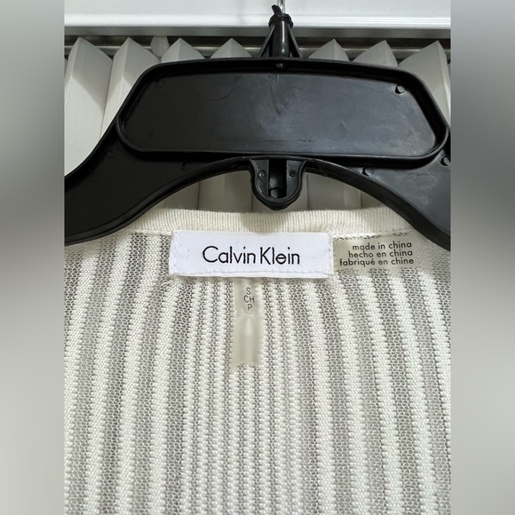 Calvin Klein Sheer Open-Front Cardigan - Picture 5 of 5